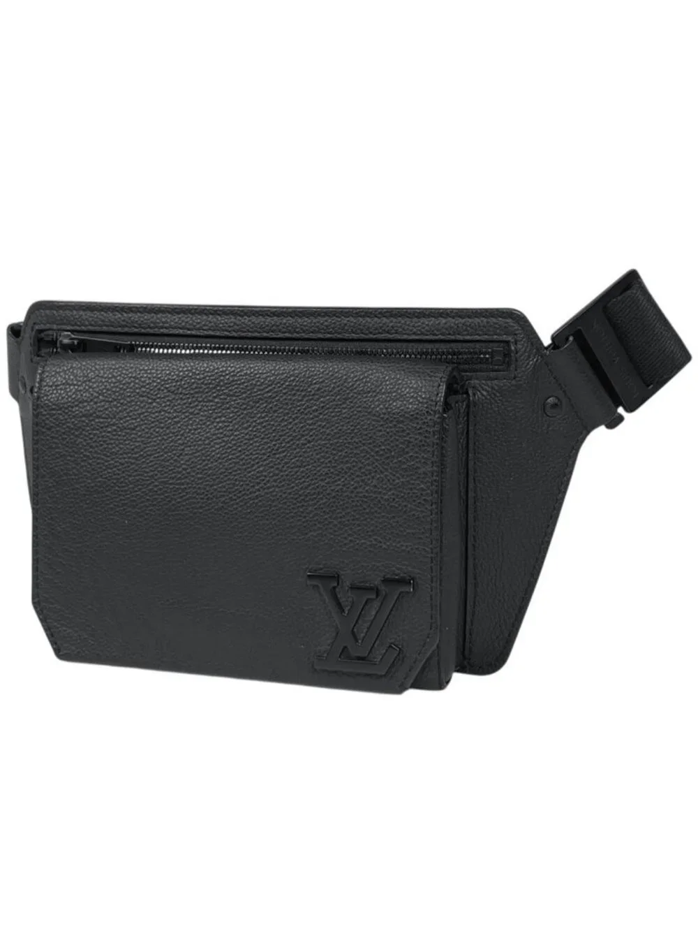 Louis Vuitton Takeoff Sling LV Aerogram Shoulder Bag Leather Noir